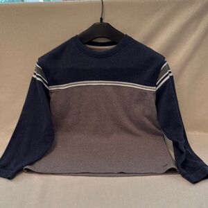 Stylish Kids Crewneck in Navy and Gray